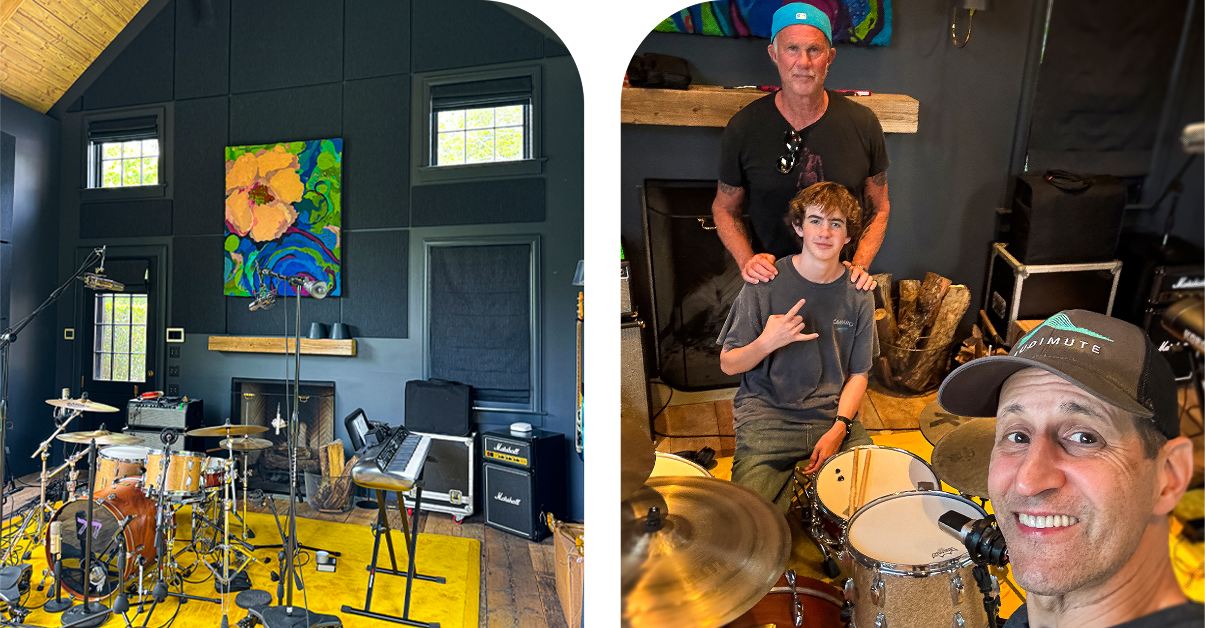 Chad Smith's Home Studio with Audimute Acoustic Products