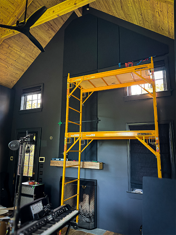 Scaffolding at Audimute Installation